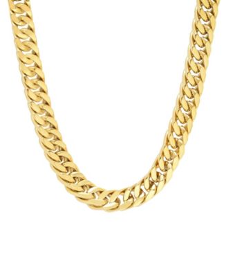 Macy's Men's Simple Curb Link Chain Necklace - Macy's