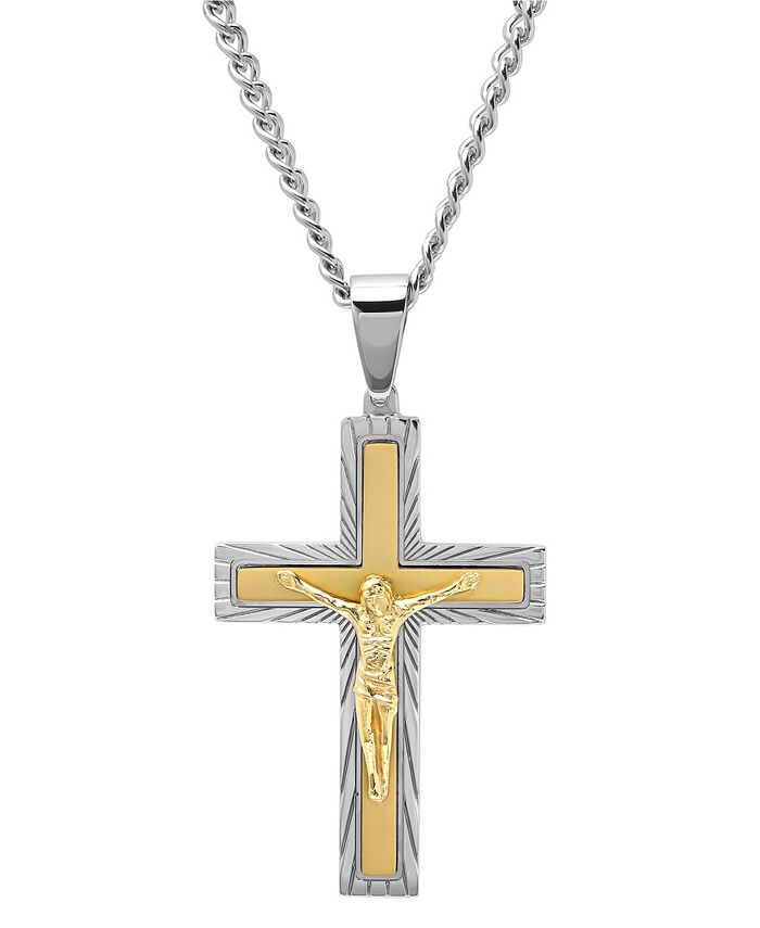 Macys crucifix deals necklace