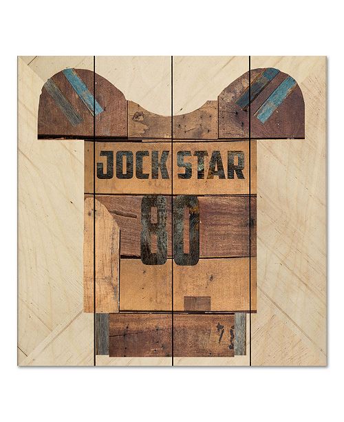 Courtside Market Vintage Like Sports Jock Star Football 12 X 12