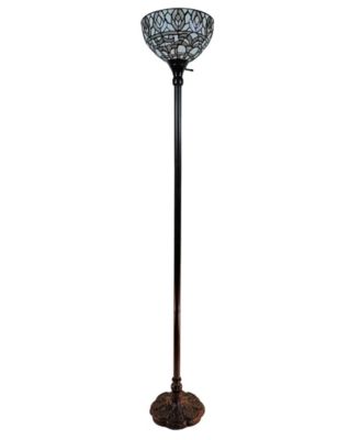 Tiffany Style Torchiere Floor Lamp