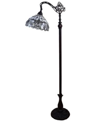 Tiffany Style Floral Design Floor Reading Lamp
