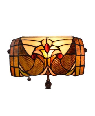 Amora Lighting Tiffany Style Banker Table Lamp - Macy's