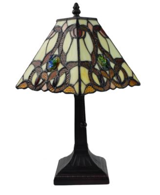 Tiffany Style Geometric Mini Table Lamp