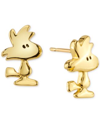 snoopy earrings coach