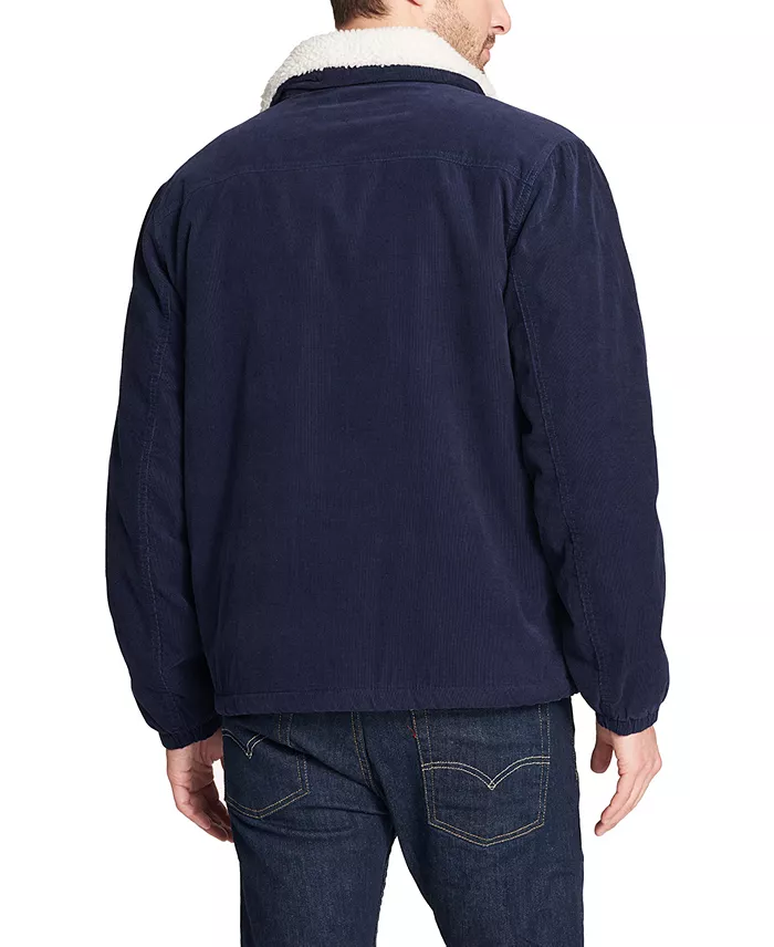 Men's Fleece-Lined Corduroy Trucker Jacket - thumbnail 2