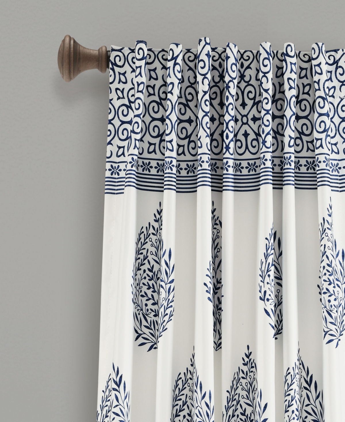 Teardrop Leaf 52" x 95" Curtain Set