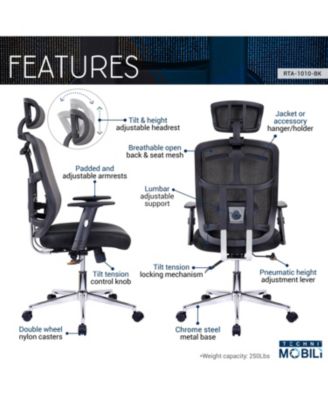 Techni Mobili Mesh Office Chair