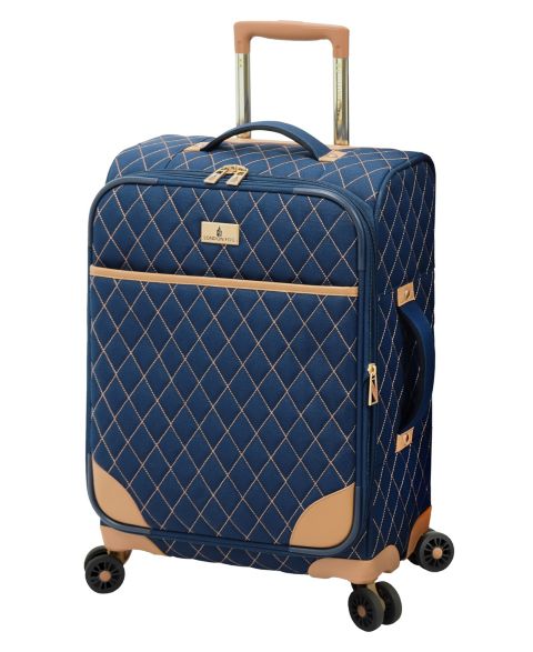 Чемодан London Fog Queensbury Small Carry-on Expandable Spinner, цвет: Тёмно-синий