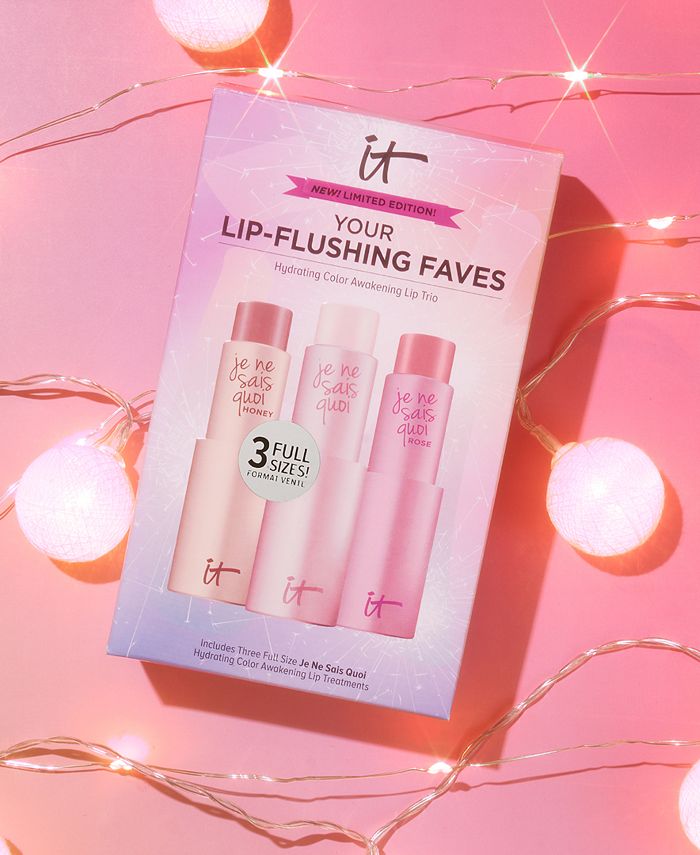 IT Cosmetics 3Pc. Your LipFlushing Faves Hydrating Color Awakening