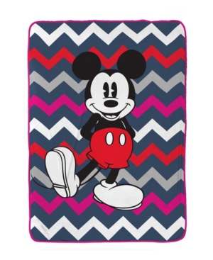 UPC 032281293949 product image for Mickey Mouse Chevron Fleece Blanket Bedding | upcitemdb.com