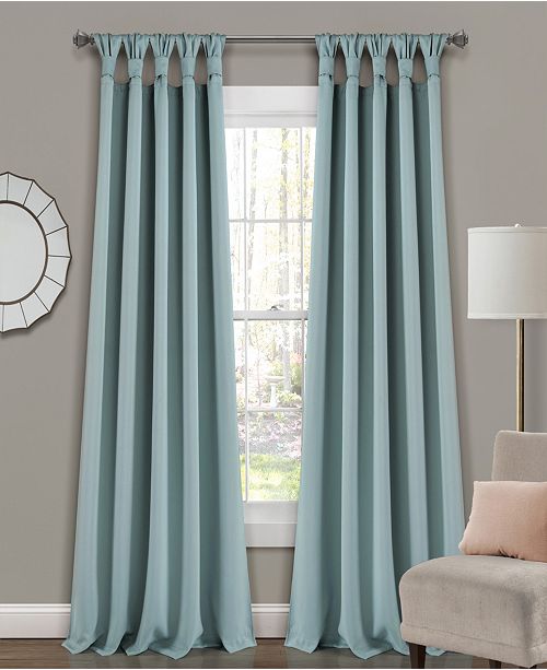 Lush Decor Lush Decor Knotted Tab Top 52 X 84 Blackout Curtain
