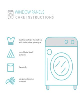 Lush Decor Tucker Stripe Yarn Dyed Cotton Knotted Tassel Window Curtain Panels