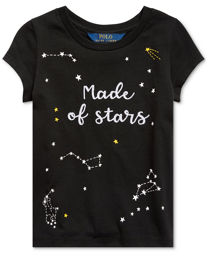 Polo Ralph Lauren Toddler Girls Star-Print Cotton Jersey T-Shirt - Macy's