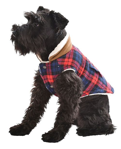 Parisian Pet Scottish Plaid Dog Jacket Reviews Home Macy S
