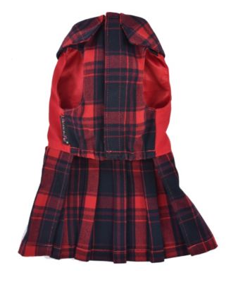 Scottish Pleated Dress Red Plaid