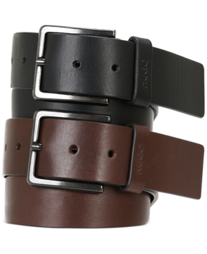 image of Hugo Boss Men-s Gionios Casual Leather Belt