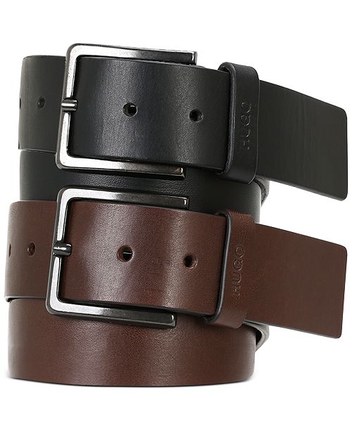 Hugo Boss Men S Gionios Casual Leather Belt Reviews All