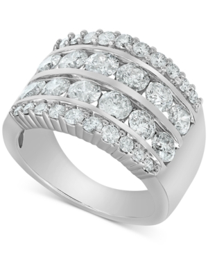image of Diamond Multi-Row Band (3 ct. t.w.) in 14k White Gold