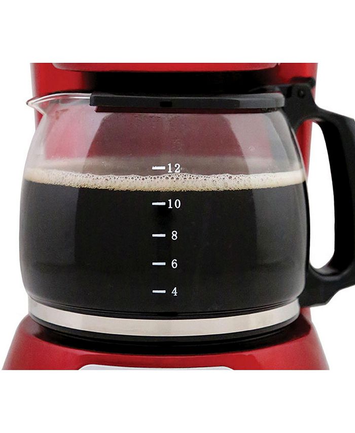 Continental Coffee Maker 12Cup Metallic Red Macy