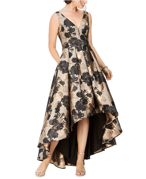 Eliza J Floral Print High Low Gown Reviews Dresses Women