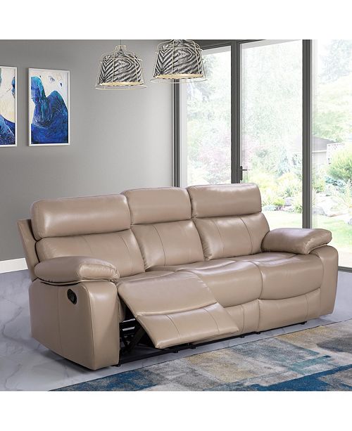 Furniture Alexander 87 Leather Recliner Sofa Reviews