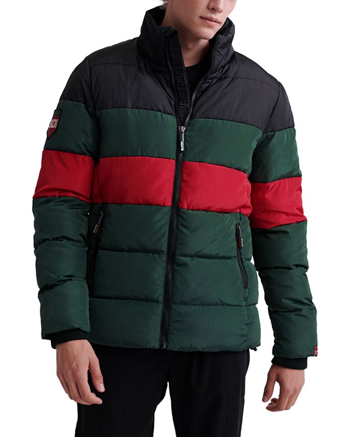Superdry Men's Colorblocked Puffer Jacket & Reviews - Coats & Jackets ...