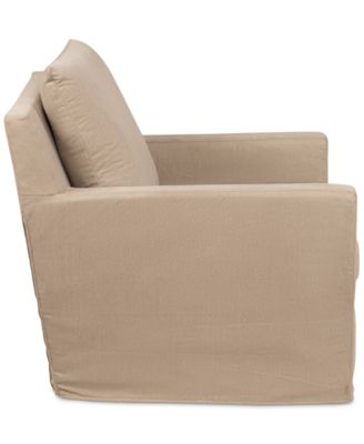 Brenalee 30" Performance Fabric Slipcover Swivel Glider