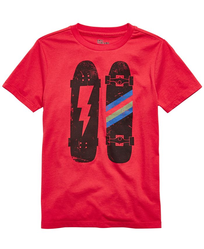 Epic Threads Big Boys Skateboard Bolt T-Shirt, Created for Macy's - Macy's