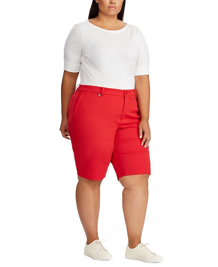 Lauren Ralph Lauren Plus Size Stretch Cotton Twill Short Macy's