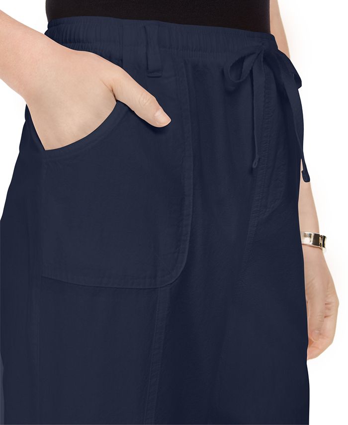 Karen Scott Petite Capri Pull-On Pants, Created for Macy's - Macy's