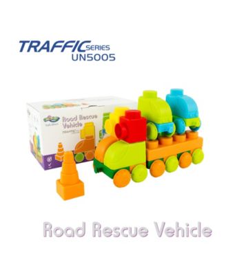UNiPLAY 37 Piece Set To Build A Huge Road Rescue Vehicle and 2 Cars