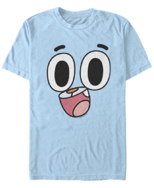 Cartoon Network Men's Gumball Big Face Costume Short Sleeve T-Shirt Short Sleeve T-Shirt