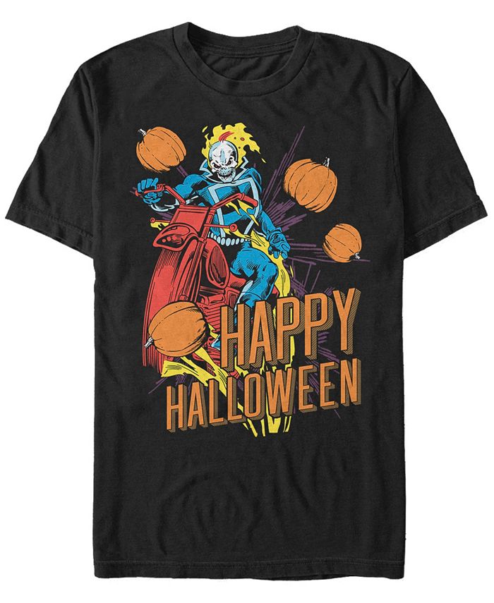 Fifth Sun Marvel Men's Ghost Rider Happy Halloween Short Sleeve T-Shirt ...