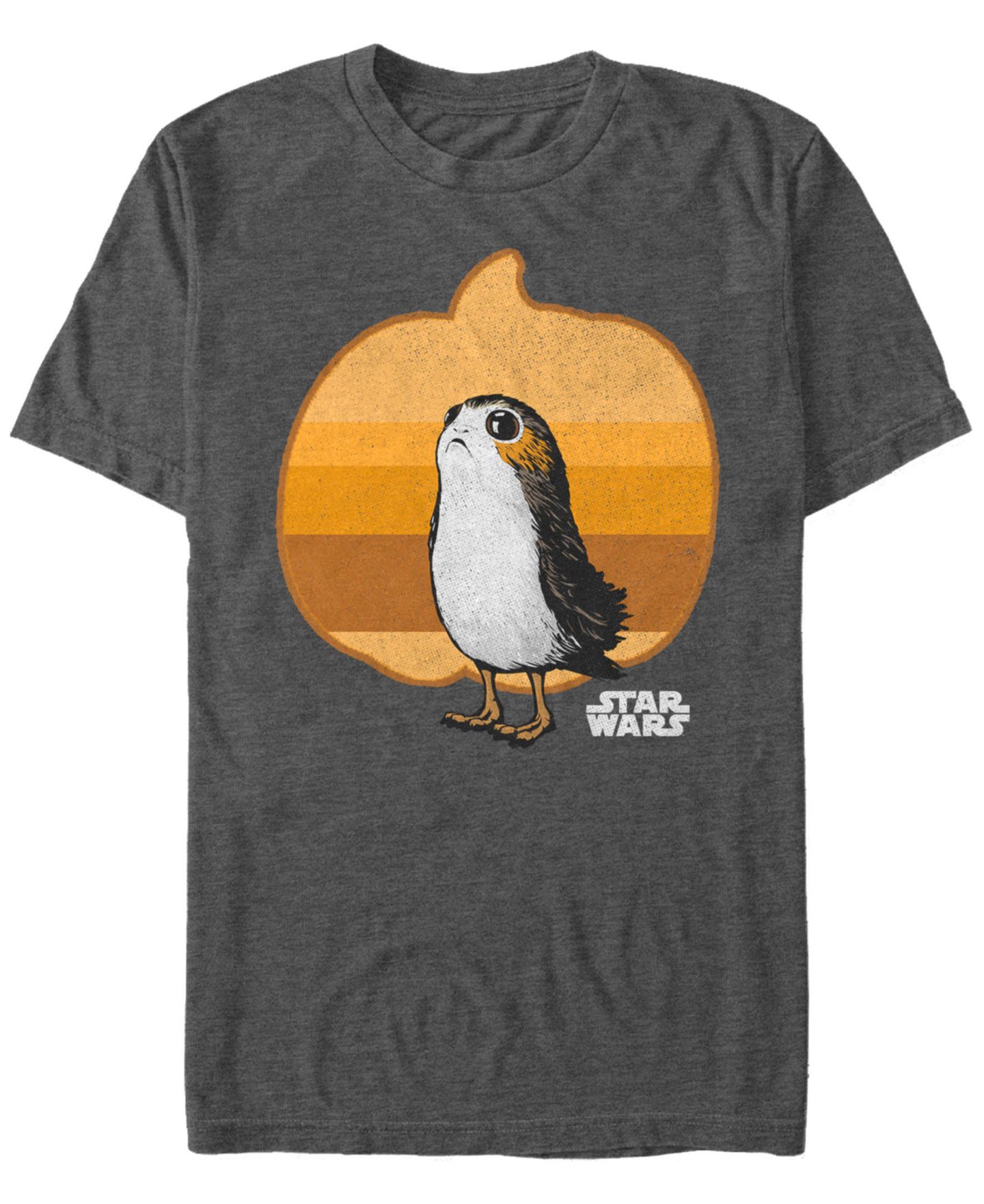 Мужская футболка Fifth Sun Star Wars Pumpkin Porg Short Sleeve, цвет: Угольный — фото 1