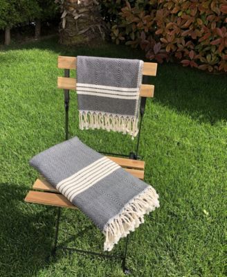 Olive and Linen Newport Turkish Bath and Hand Towel 2 Piece Set