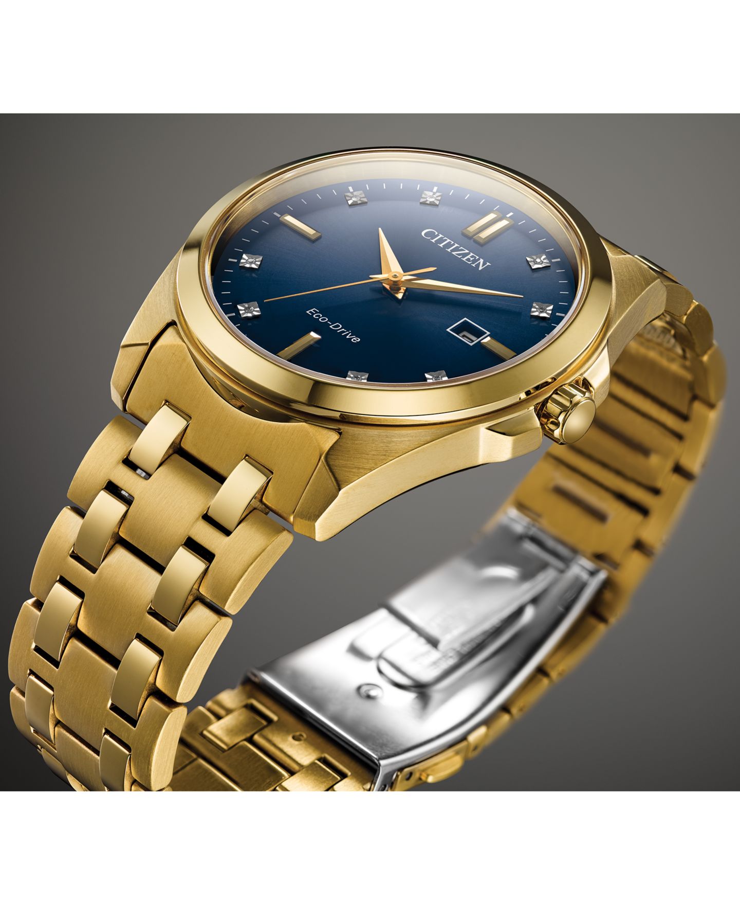 Мужские часы Citizen Eco-Drive Corso Gold-Tone Stainless Steel Bracelet Watch 41mm — фото 6