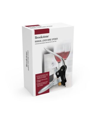Brookstone - Manual lever corkscrew wine opener