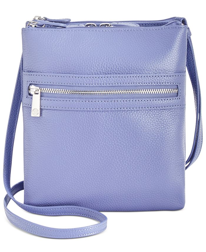 Giani Bernini TripleZip Pebble Leather Dasher Crossbody, Created for