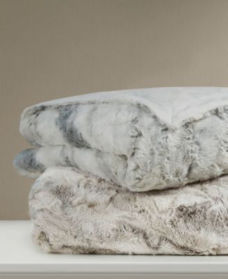 CLOSEOUT! Sachi Faux-Fur Throw, 60" x 70"