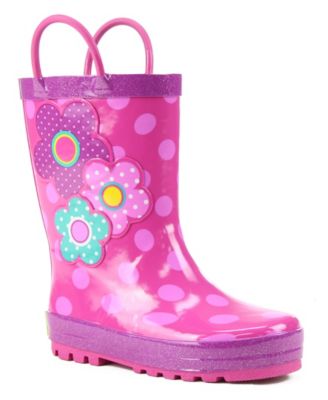 little girls rubber boots
