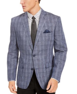 Bar III - Men's Slim-Fit Plaid Sport Coat