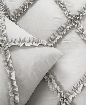 Lush Décor - Ruffle Diamond 3-Piece Full/Queen Comforter Set