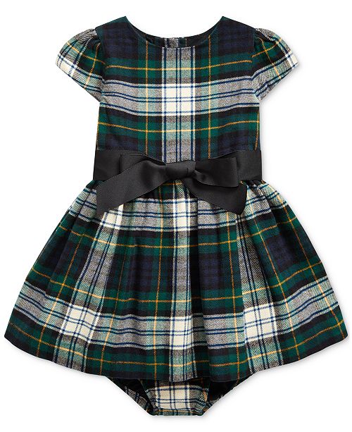 Polo Ralph Lauren Baby Girls Tartan Plaid Dress Bloomer Reviews All Girls Dresses Kids Macy S