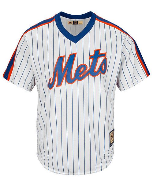 Men S New York Mets Cooperstown Blank Replica Cool Base Jersey
