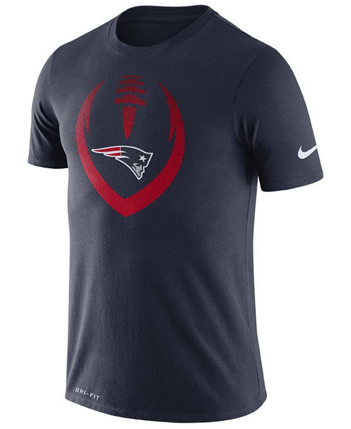 Nike Men's New England Patriots Dri-Fit Cotton Modern Icon T-Shirt ...