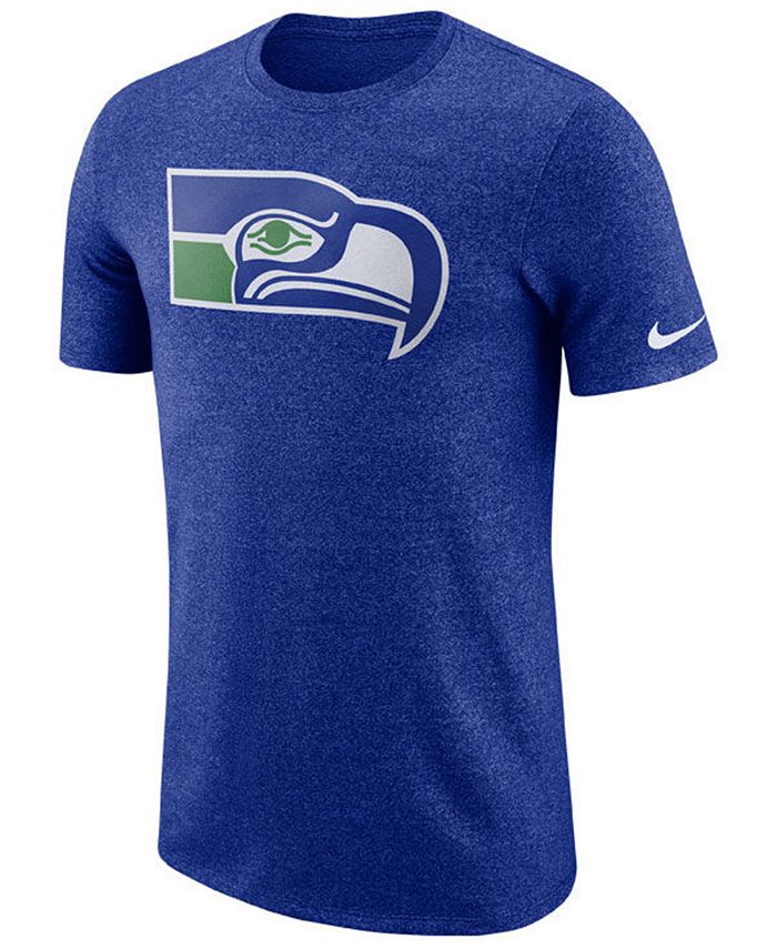 Nike Men's Seattle Seahawks Marled Historic Logo T-Shirt - Macy's