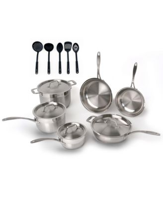 BergHOFF - Professional 18/10 Stainless Steel 15-Pc. Cookware Set