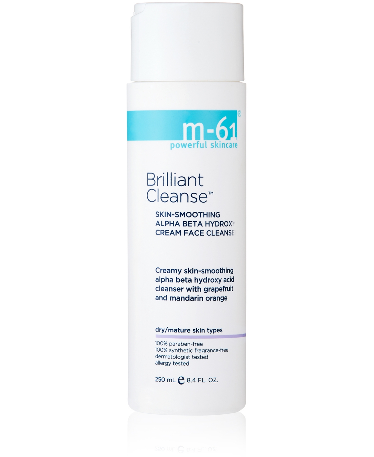 m-61 by Bluemercury Brilliant Cleanse - Skin-Smoothing Alpha Beta Hydroxy Cream Face Cleanser, 8.4 oz