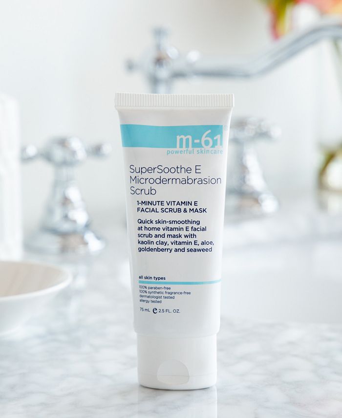 m61 by Bluemercury SuperSoothe E Microdermabrasion Scrub 1 Minute Vitamin E Facial Scrub