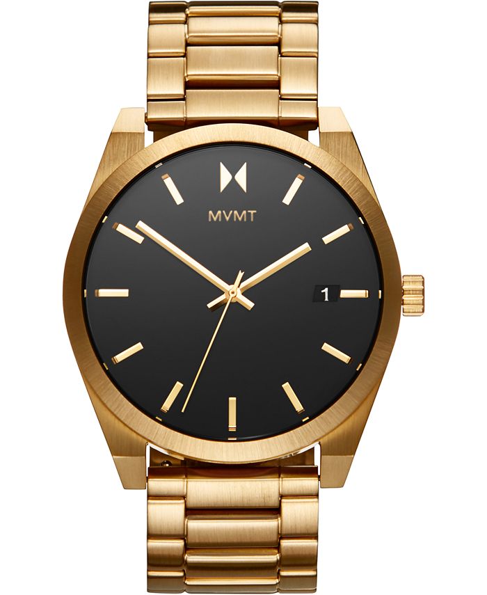 MVMT - Men's Aether Gold Ion-Plated Stainless Steel Bracelet Watch 43mm